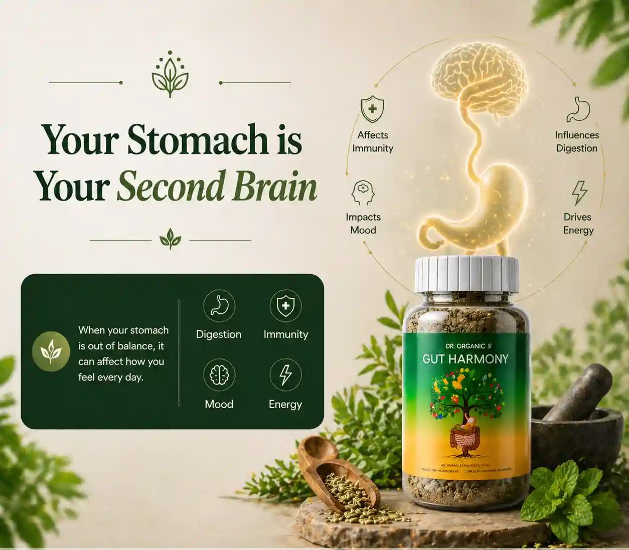 Gut Harmony - All Natural - Dr Organic