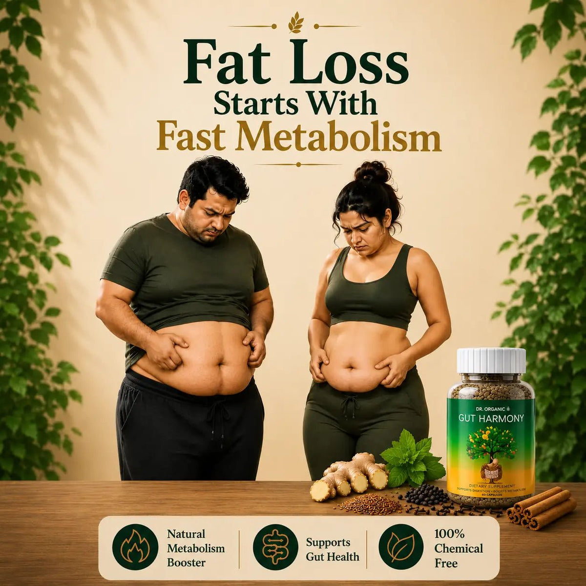 Gut Harmony - Natural Metabolism - Dr Organic
